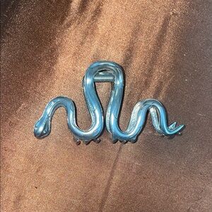 Silver Snake Hair Clip